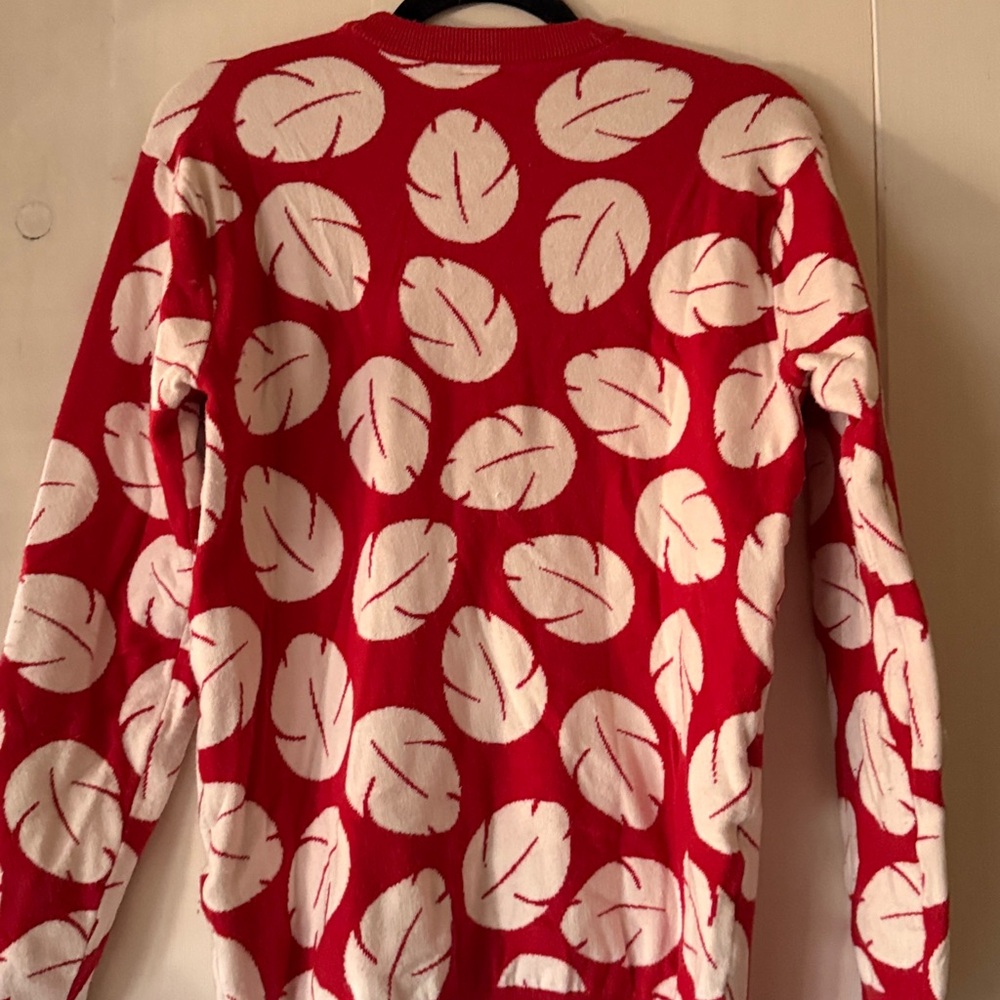 Disney Red and White Mele Kalikimaka Sweater women XS - Picture 2 of 5